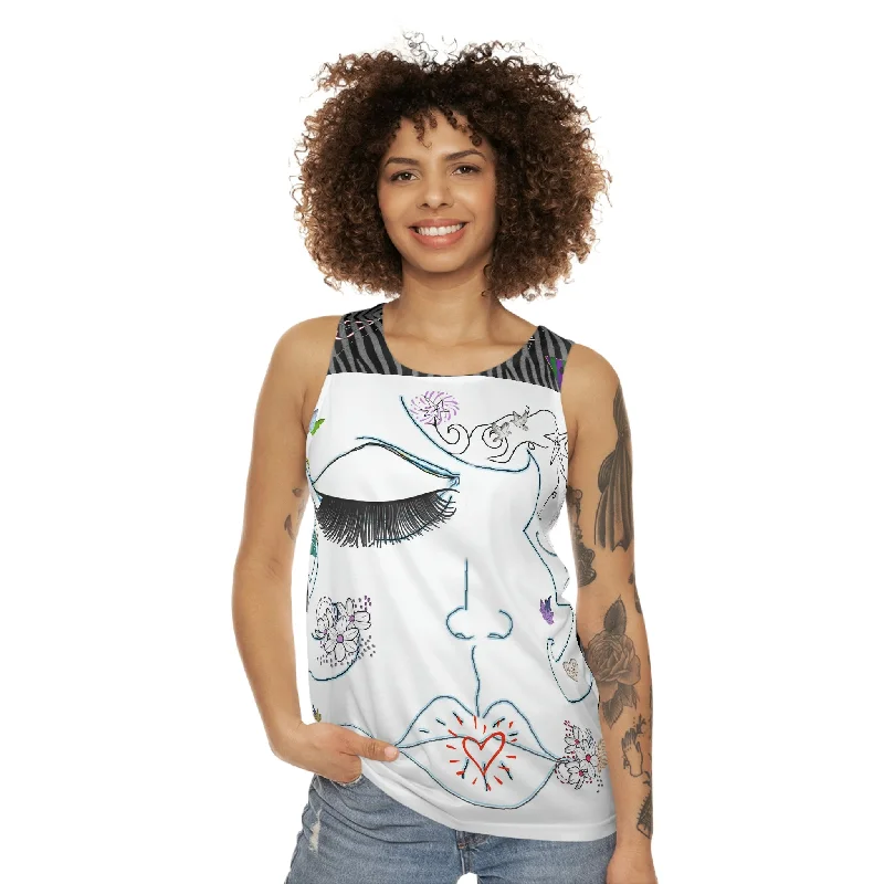 Unisex Tank Top (AOP) WILLOW DOODLES