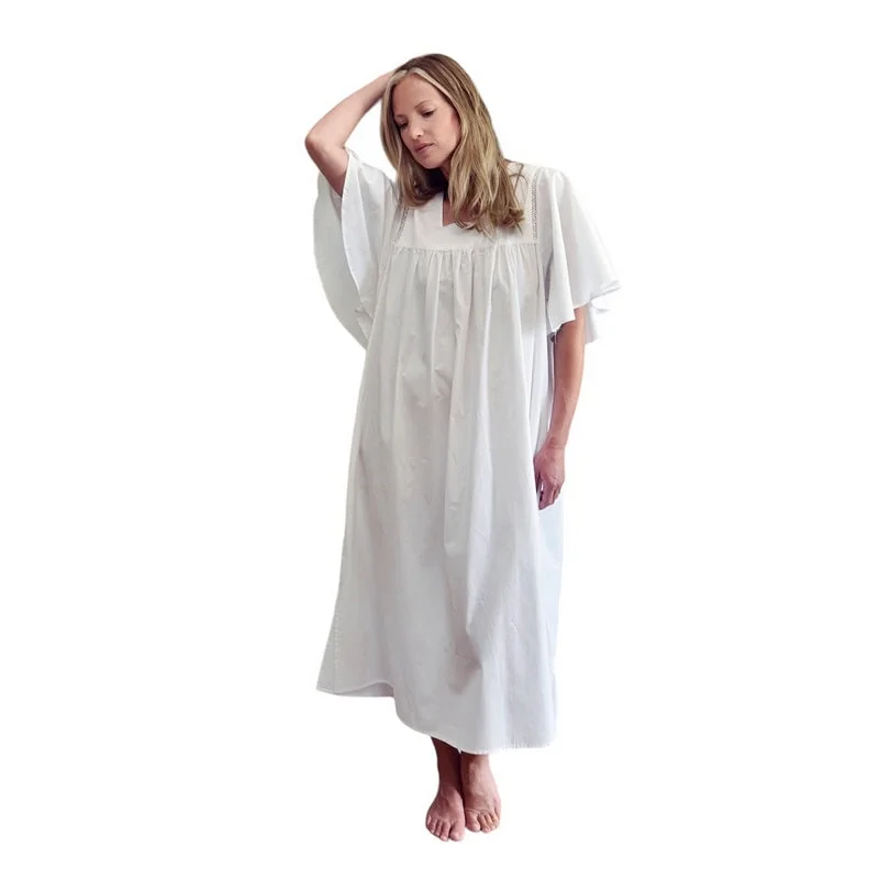 Valentina Wide Sleeves Cotton Nightdress