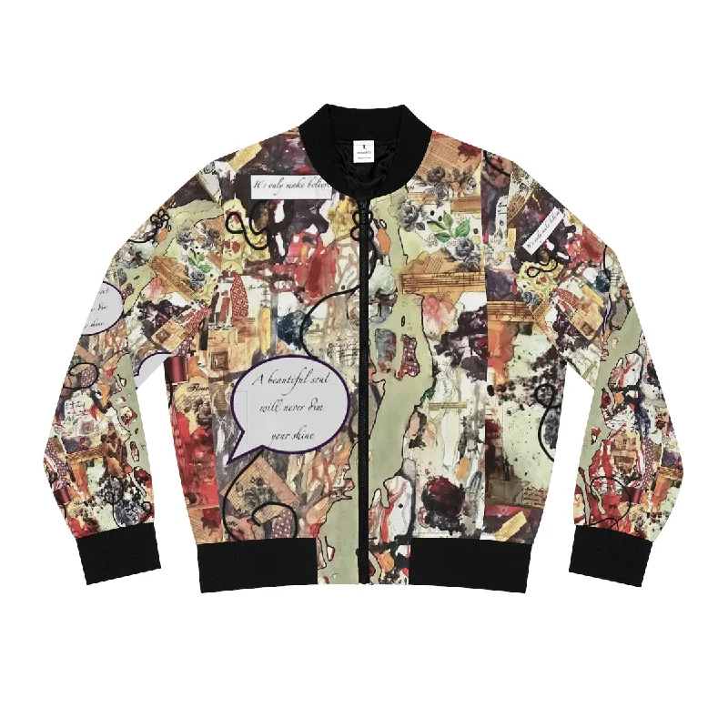 Women's Bomber Jacket (AOP) BEAUTIFUL SOUL